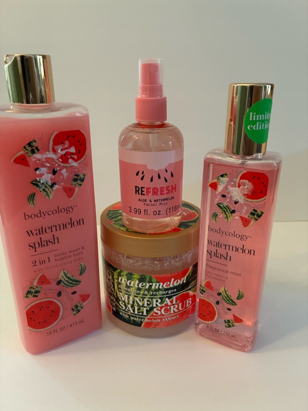 Watermelon bath & body skincare bundle